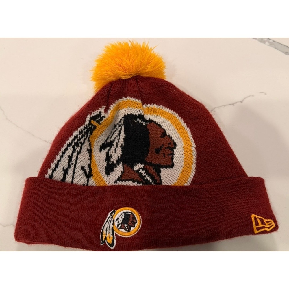 NWT Authentic NFL Washington Redskins New Era Biggie XXL Logo Sport Knit Beanie‎